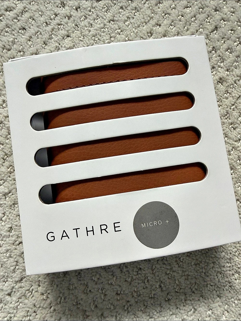 Gathre Micro+ Mat Leather changing pad in Brown